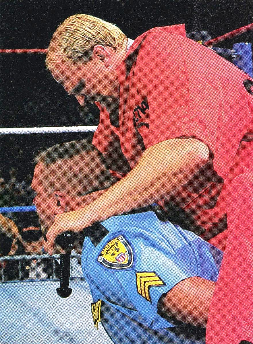 On this day in 1992: Nailz viciously attacked the Big Boss Man during a WWF Superstars taping. Holy mackerel! #WWF #WWE #BigBossMan #Nailz