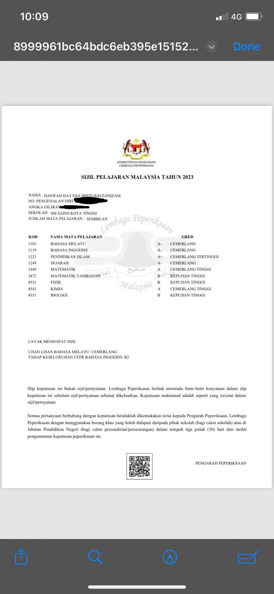 dayanaaasha's tweet photo. alhamdulillah!!! Apa yang ditarget alhamdulillah dapat dicapai๐ฉต๐
#Spm2023 #batch06 #resultspm2023 https://t.co/CLcap0Ac23