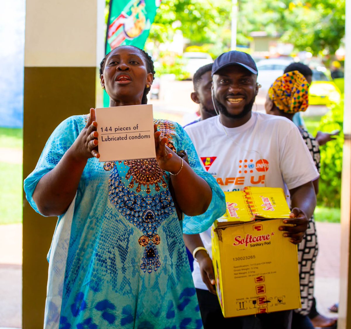 Our @UNFPAGhana funded 'U SAFE' project on ensuring that young people make smart reproductive health choices for a bright future has stormed some university campuses. Look out for us, for some 'smart products' and information for freeeee.