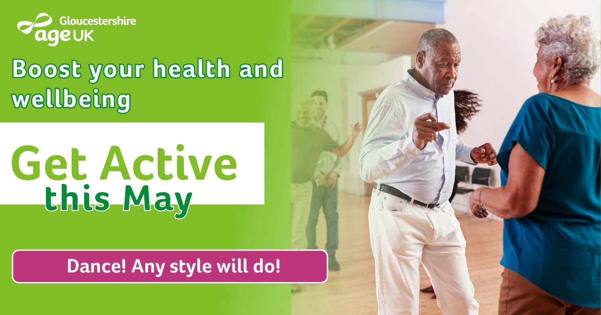 Whether you're a serious ballroom dancer, enjoy salsa or line dancing, or you simply like to dance around your own kitchen, dancing keeps us active and fit. Research your local dance sessions and join in today! Sign up for our popular Grapevine magazine: ageuk.org.uk/gloucestershir…