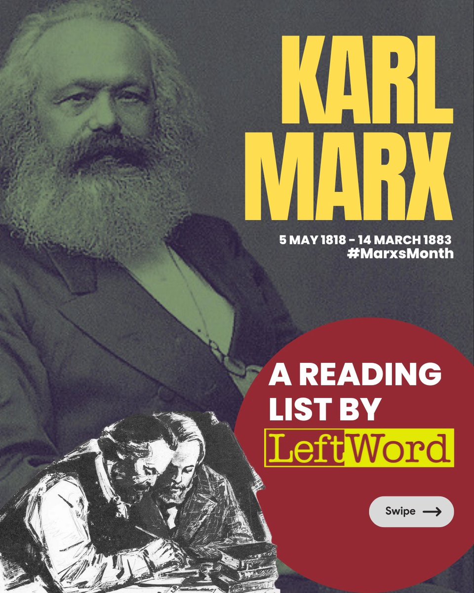 LeftWordBooks's tweet photo. As the birthday month of our beloved Karl Marx comes to an end, here is a reading list for all of you about, on, and by Marx from LeftWord books!
#karlmarx #birthanniversary #birthdaymonth #leftwordbooks https://t.co/ceXqVpGAuJ