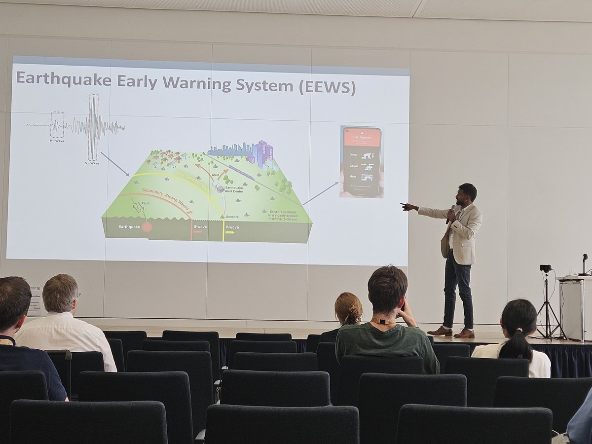 ZenoFranco's tweet photo. Earthquake early warning strategies using PLUM algorithm.  Presentation provided by Chanthujan Chandrakumar.  IT Solutions Track.  @iscram2024 @ISCRAM https://t.co/MPacyKTrje