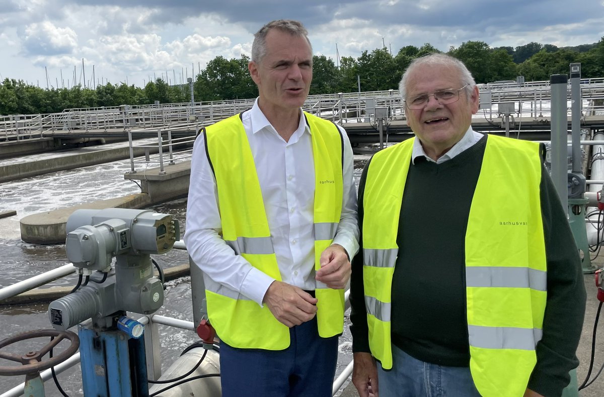 Deeply impressed to witness climate-neutral water management solutions at <a href="/AarhusVand/">Aarhus Vand</a> - and to discuss how to implement 🇩🇰 solutions in 🇺🇸. 

Visit to Marselisborg treatment plant was truly inspiring - produces 150% energy &amp; serves as a model for promoting sustainable water tech