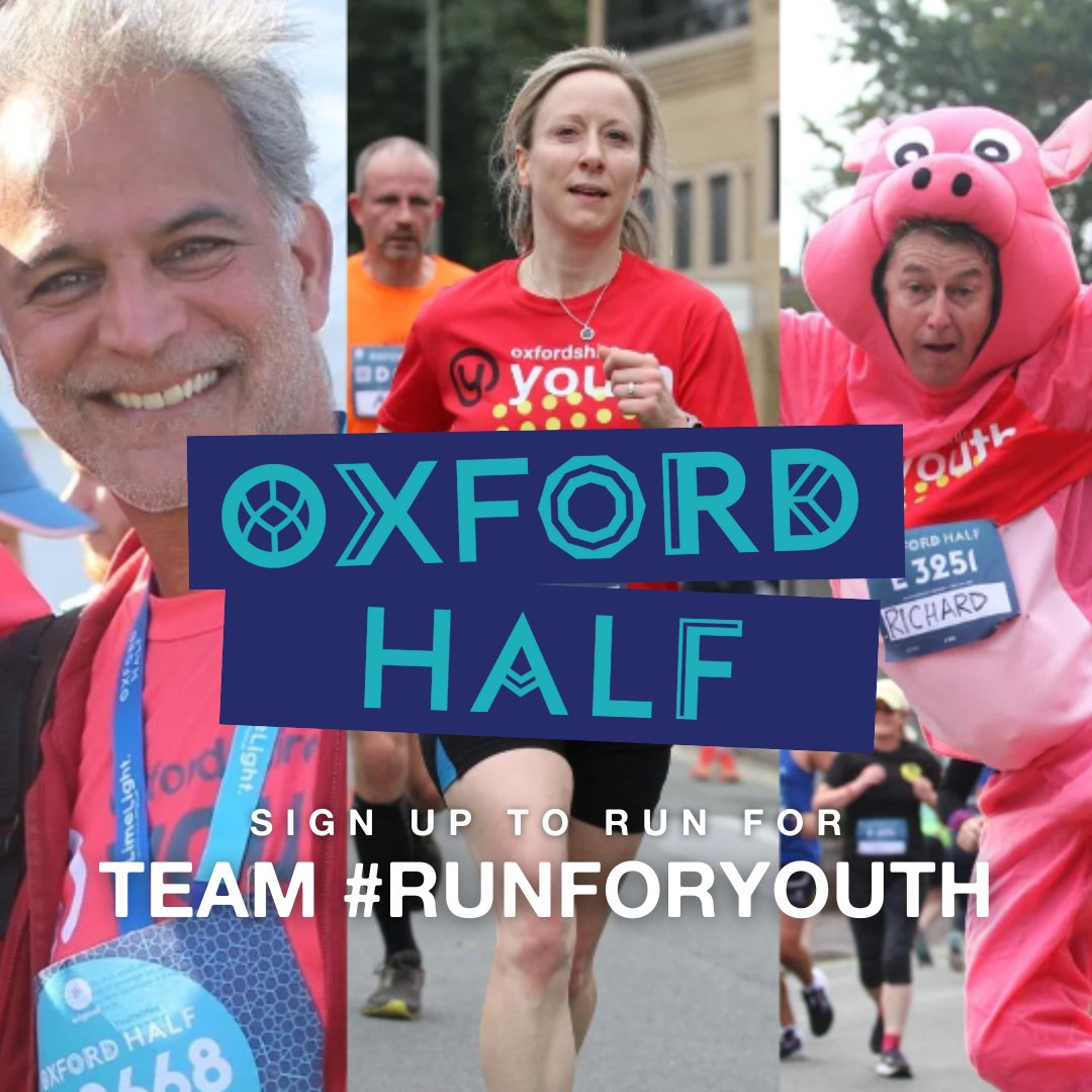 Are you ready to dust off your trainers & #RunForYouth? Sign up today to join us at the Oxford Half Marathon on Sunday  13th October & join our movement to build a future where every young person has the skills, support & connections they need to thrive.

oxfordshireyouth.beaconforms.com/form/2e1be7da