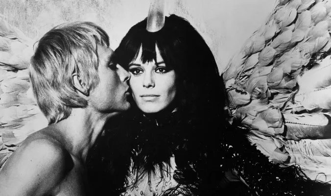 'Catching Fire: The Story of Anita Pallenberg' Pallenberg tells the story of a woman no matter the era's casual misogyny, unprepared to play second fiddle. Screen times bit.ly/3wXizyh Image: Pallenberg as The Great Tyrant in 'Barbarella'