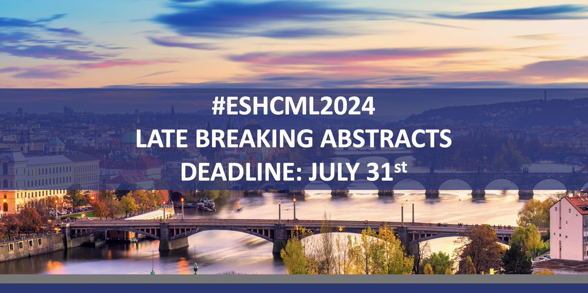 ⏰ LATE BREAKING ABSTRACT SUBMISSION FOR #ESHCML2024! Deadline: July 31st, 2024 DON'T DELAY, PROCEED NOW ➡ bit.ly/3QXtyyU 26th Annual John Goldman Conference on #CML 🗓️ Sept. 27-29, 2024 in Prague 🇨🇿 Chairs: @GCC_Cortes, @timhughesCML, Daniela S. Krause #ESHCONFERENCES