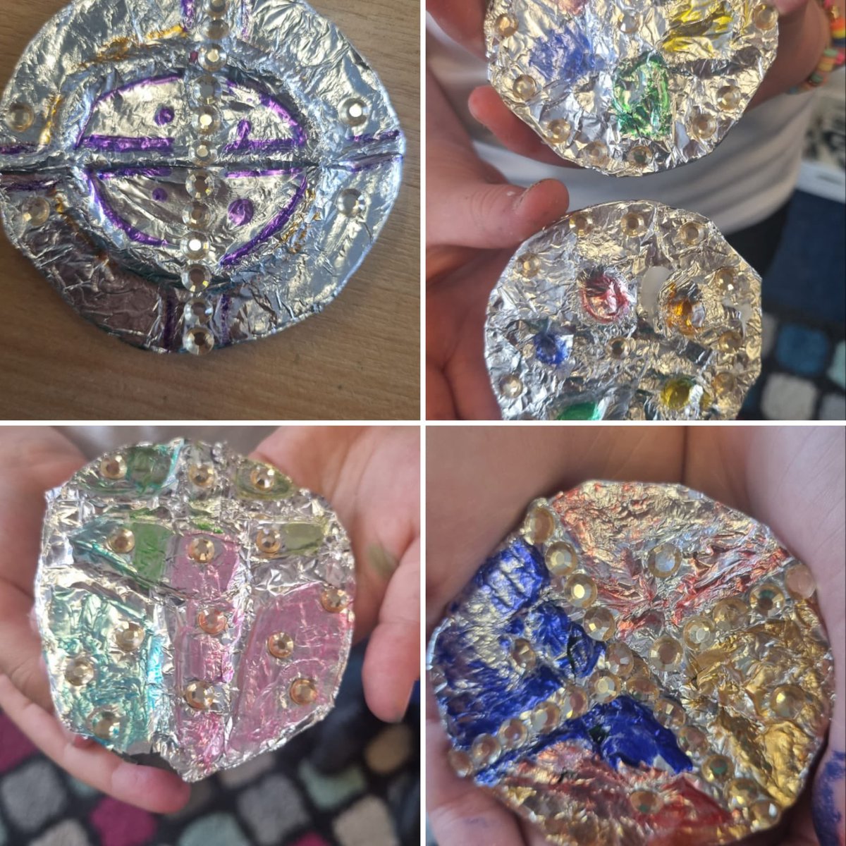 KCEclasses456's tweet photo. As part of their history topic, Pine Class have designed and made Anglo-Saxon brooches with Miss Melville. Donβt they look realistic? #kcedt #kcehistory https://t.co/vd19ISoJn4