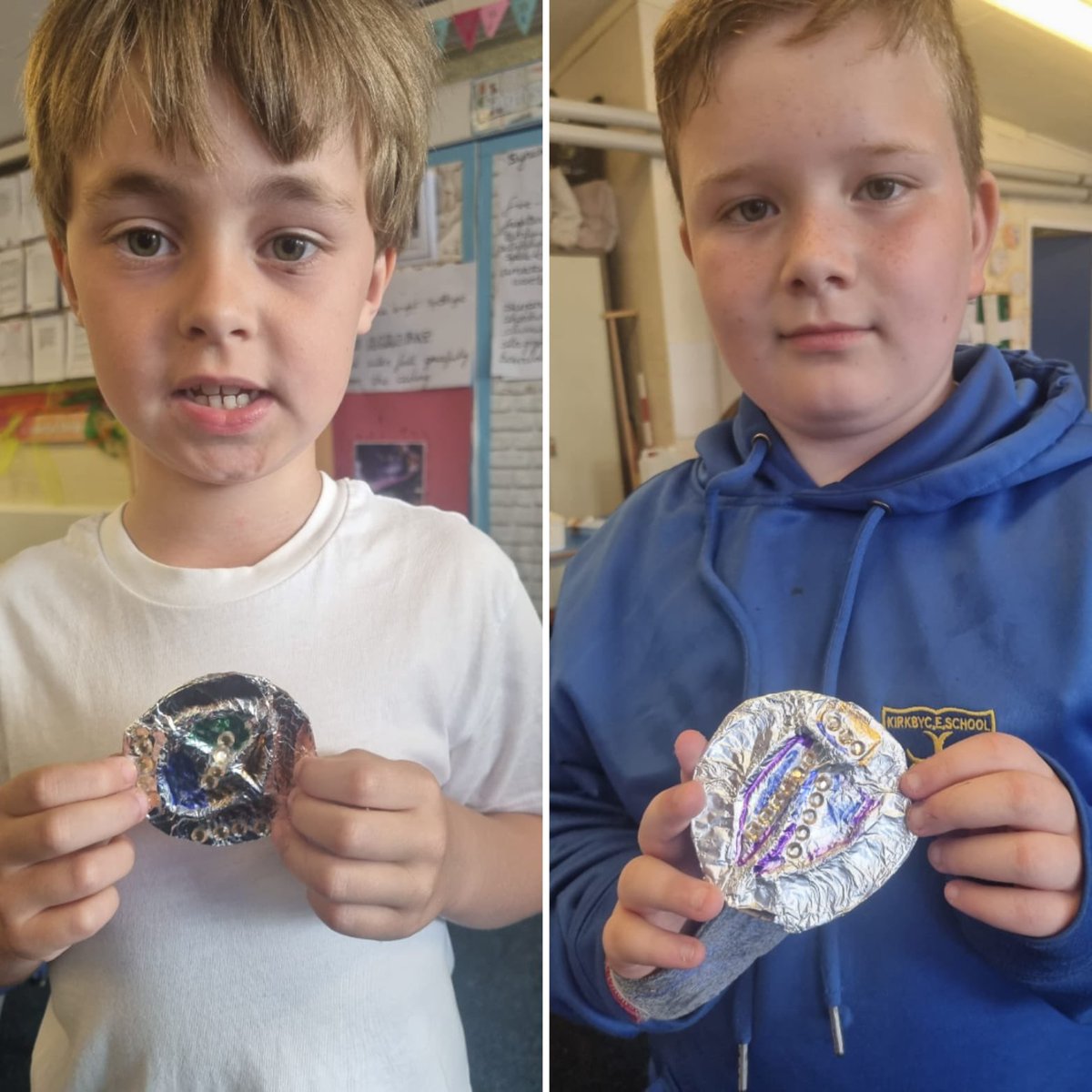 KCEclasses456's tweet photo. As part of their history topic, Pine Class have designed and made Anglo-Saxon brooches with Miss Melville. Donβt they look realistic? #kcedt #kcehistory https://t.co/vd19ISoJn4
