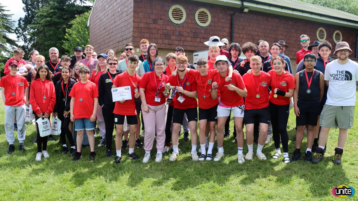And this year's village competition winners are... 🔴 Red Village! 🔴 Congratulations to them all and a big well done also to the 🔵 Blue and 🟡 Yellow villages for getting involved and to everyone for a weekend of good-spirited fun! #unitebb #boysbrigade