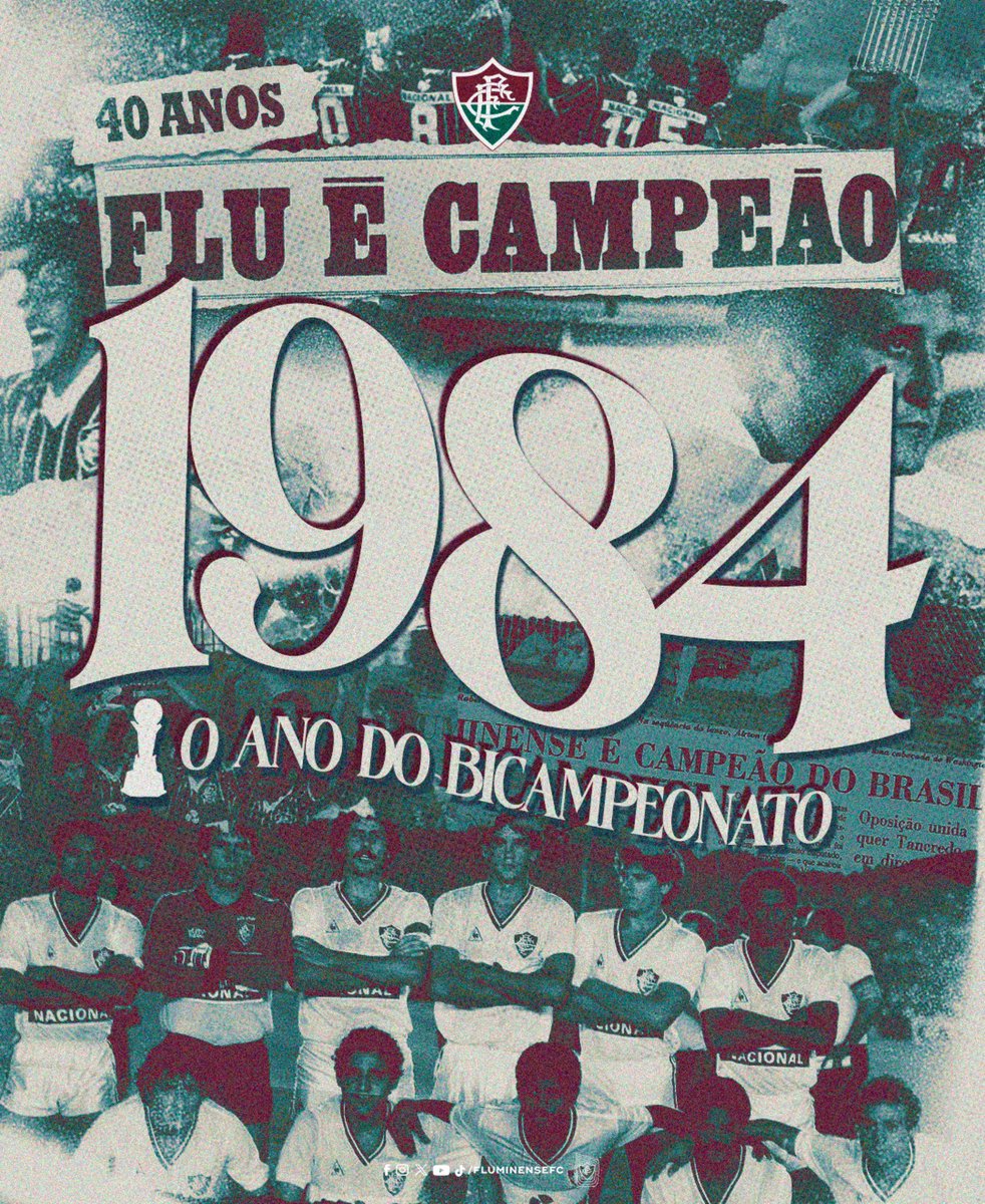 Há 40 anos, o Bicampeonato Brasileiro! ❤️💚