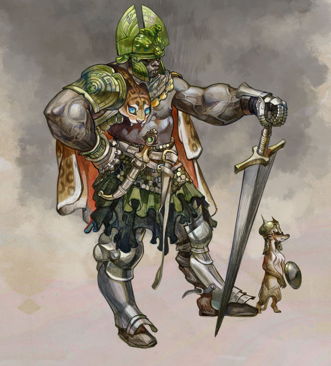 Bárbaro conquistador para o desafio do mês no Character Design Challenge. 

<a href="/CDReferences/">Character Design References</a>