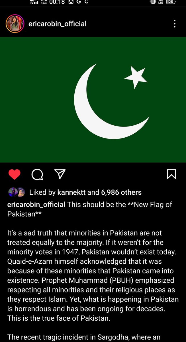 Erica Robin, one of our top Pakistani Christian models, posted this after the Sargodha incident.

Note the replies under it.