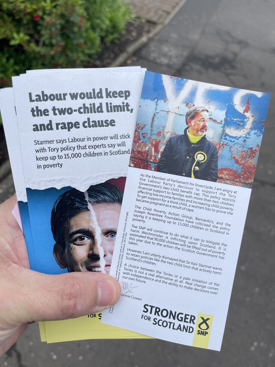In Wemyss Bay leafleting for @ronniecowan Only the @theSNP will stand up for Scotland 🏴󠁧󠁢󠁳󠁣󠁴󠁿 #voteSNP
