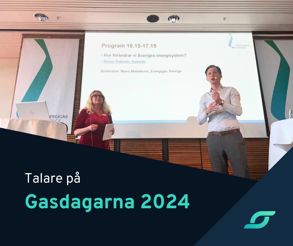 På #Gasdagarna 2024 förra veckan höll vår energistrateg Niclas Sigholm en dragning om 'Hur förändrar vi Sveriges energisystem?'. 
Tack alla branschkollegor för spännande samtal och tack @Energigas för att vi fick bidra med perspektiv & kunskap!
#sigholm #energitwitter #eltwitter