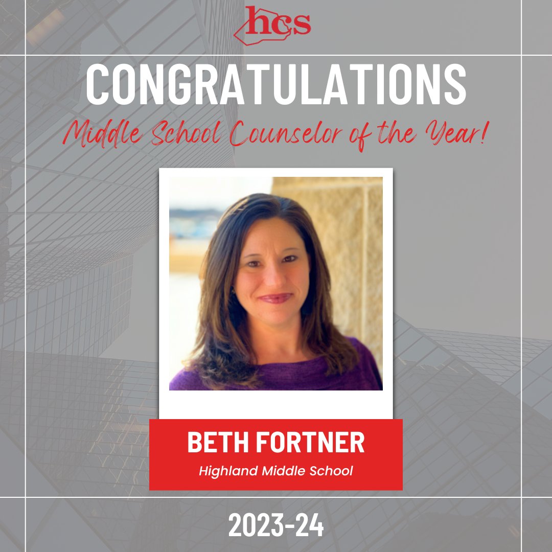 Congratulations to Mrs. Beth Fortner for being named @HarnettCoSchool 2023-2024 Middle School Counselor of the Year! #LeadershipMatters #SuccesswithHCS #HarnettCounty #EdChat #EdLeaders #Edu #Education #Educhat #Parents #Principals #Students #Superintendents #ASCA #Counselors