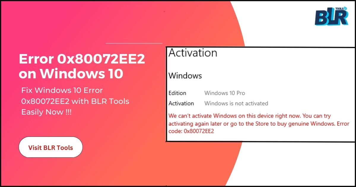 Alina4695843509's tweet image. Error 0x80072EE2 on Windows 10 [FIX]

Encountering update error 0x80072EE2 on Windows 10? 🛠️Give a try to BLR Tools to resolve this issue quickly and keep your system running smoothly with BLR Tools! 

Visit: rb.gy/s3fnh2

#Windows10 #UpdateError #BLRTools #TechSupport