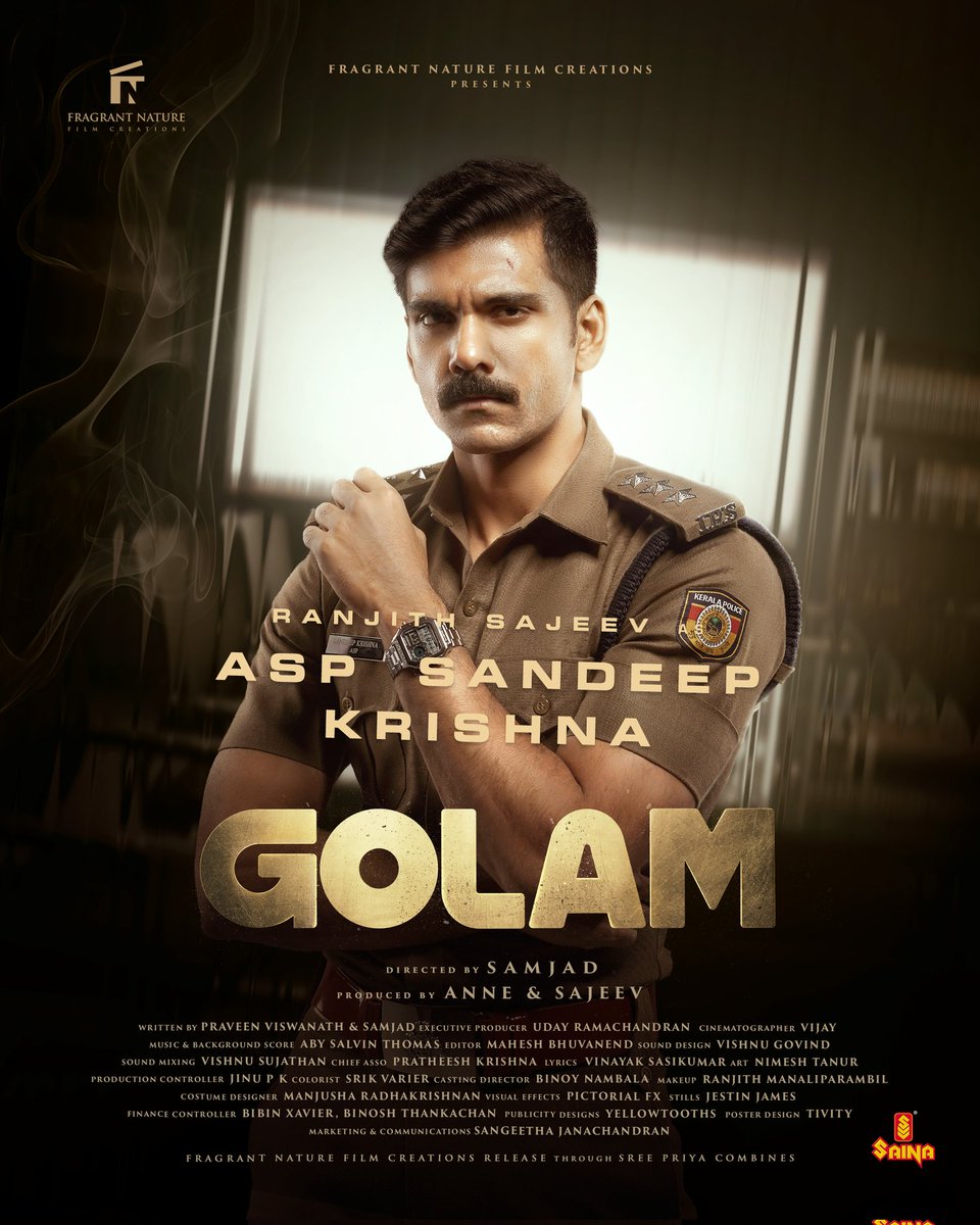 Ranjith Sajeev as ASP Sandeep Krishna💫 Golam coming soon to theatres near you!✨

#golammalayalammovie #fragrantnaturefilmcreations #annesajeev #sajeevpk #udayramachandran #ranjithsajeev #dileeshpothan #alencier #sidhique #kaarthikshankar #chinnuchandni #storiessocial