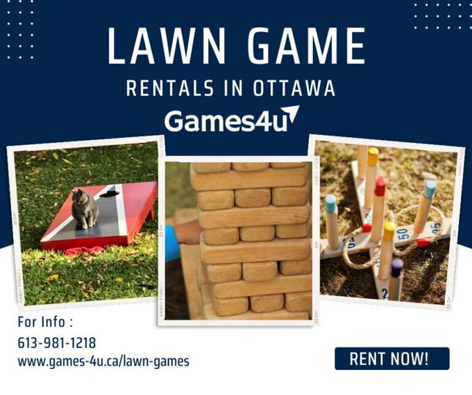 Is your company ready for the summer event? Let <a href="/Games4U/">Games4U</a> add a splash of fun! Rent fun games in #Ottawa. #games #ON #Ontario #exhibition #EVENT #corporate #summer #summerevent #rental #FunTimes #Ottawa #kanatanorth #corporate #corporateparties #corporateevent #teambuilding