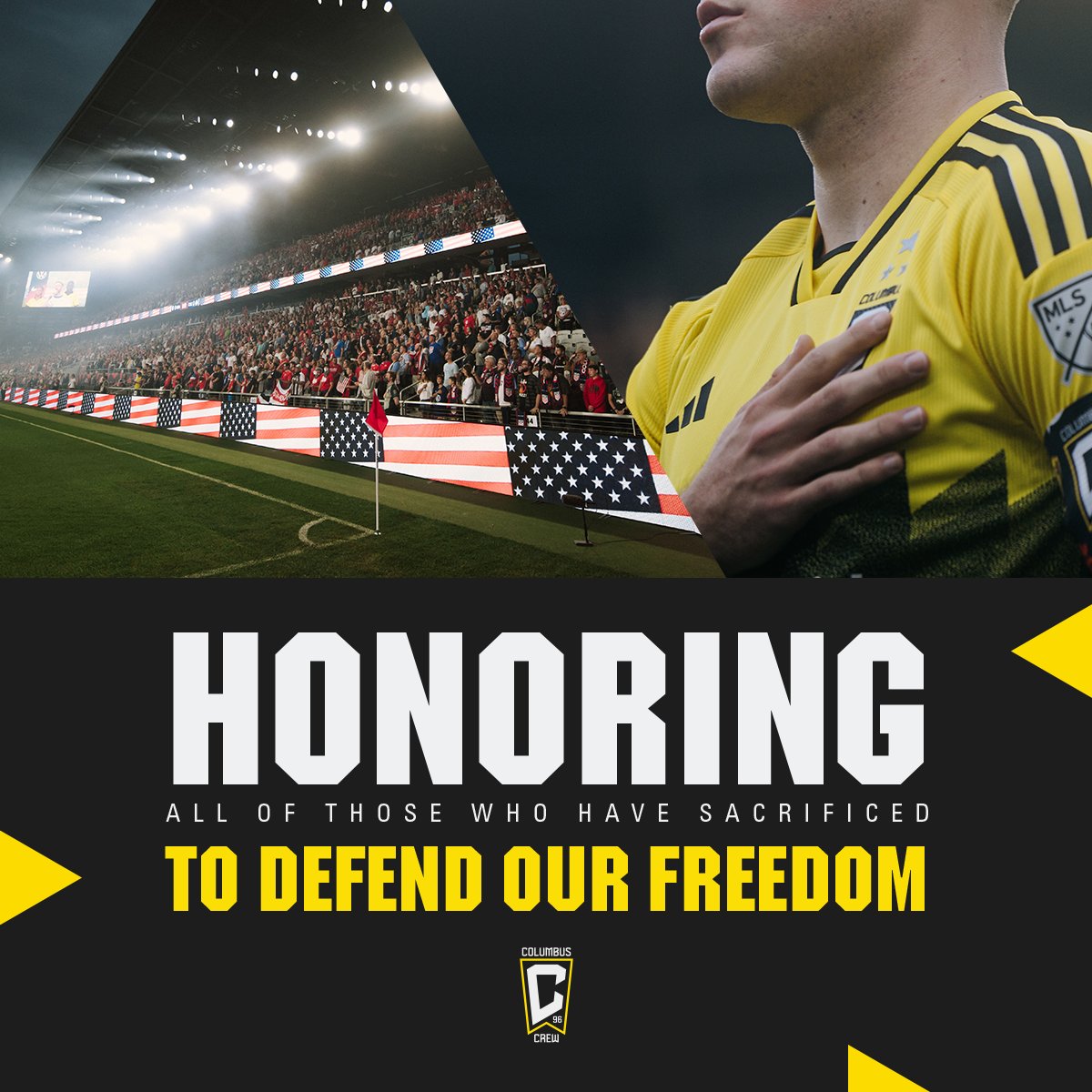 Today, we remember and honor those who sacrificed their lives to defend our freedom 🇺🇸 #Crew96 | #MemorialDay