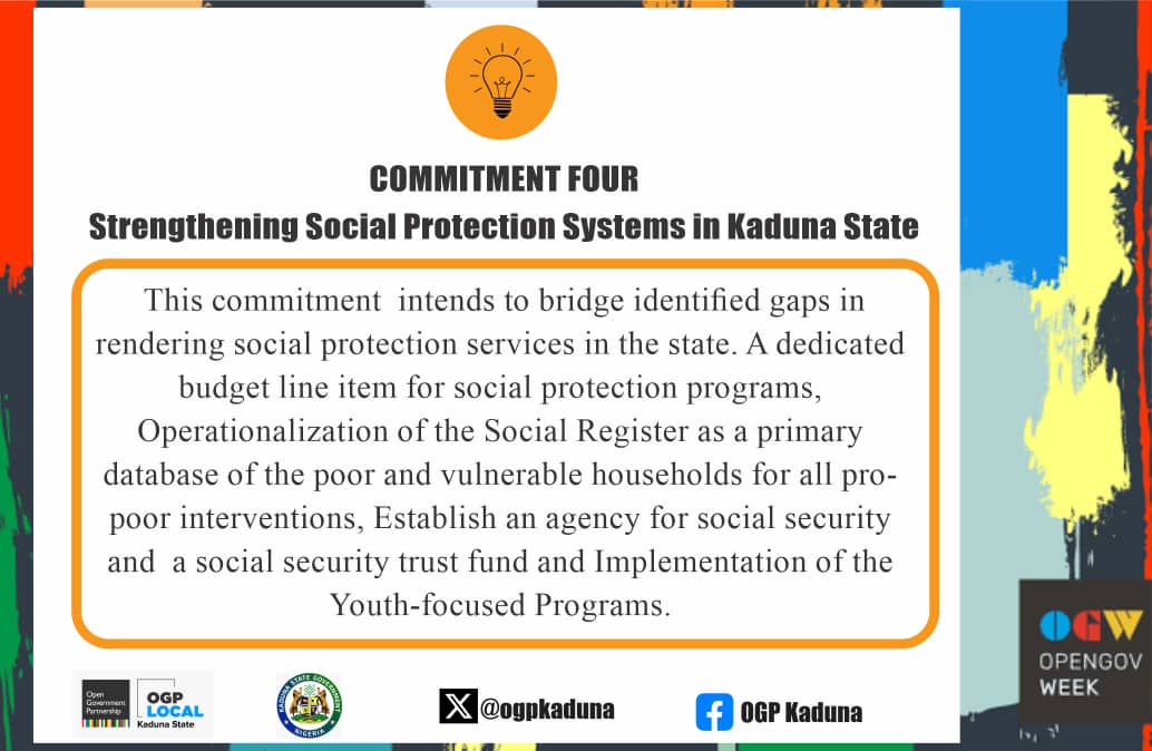 OGP Kaduna Strengthening Social Protection Systems tweet media