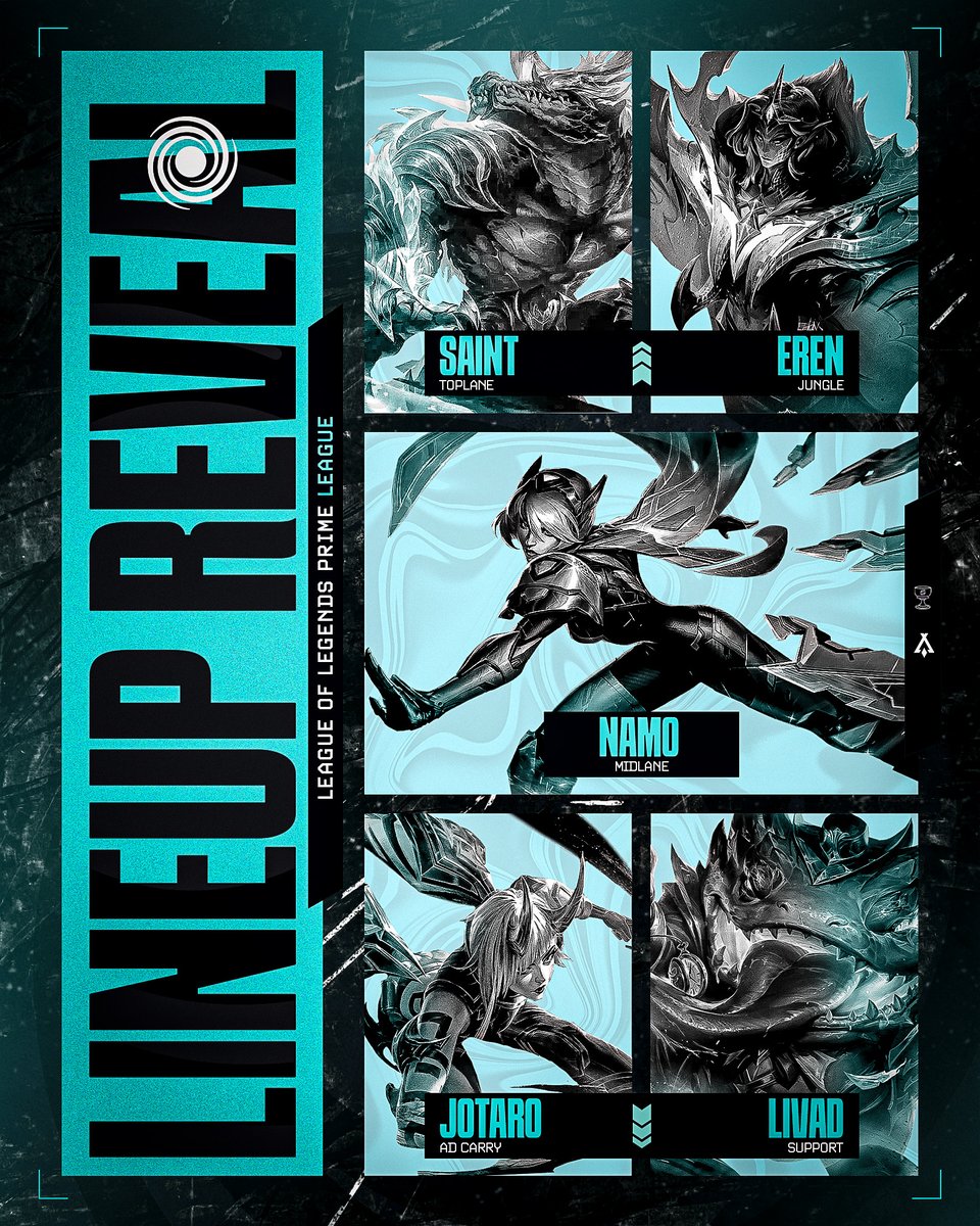 Neuer Split, teilweise auch neue Gesichter, aber immer noch das selbe Ziel und die gemeinsame Vision 🖤🤍

Wir präsentieren euch mit voller Stolz, unser Summer Split Line Up von MT1 Vision 🖤🤍

⚒️ Saint
🌴 <a href="/xErenando/">Eren</a> 
🧙 <a href="/Namo_phoenix/">MT1 Namo</a> 
🏹 <a href="/Jrslvv0/">Jaroslav</a> 
⚕️ <a href="/Livad_x/">Livad</a> 

Ⓜ️ <a href="/mt1_carrillo/">MT1 Carrillô</a>