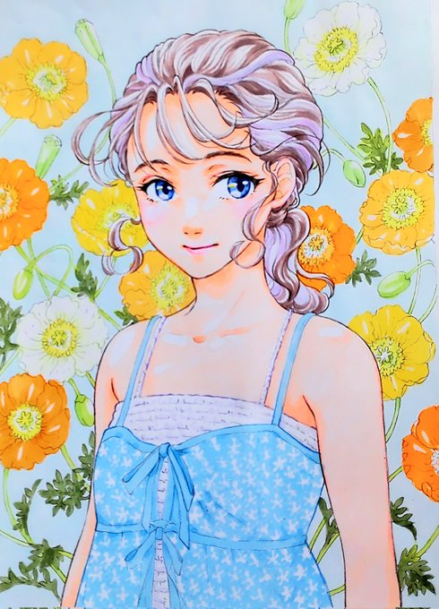 「blue dress」 illustration images(Latest｜RT&Fav:50)｜4pages