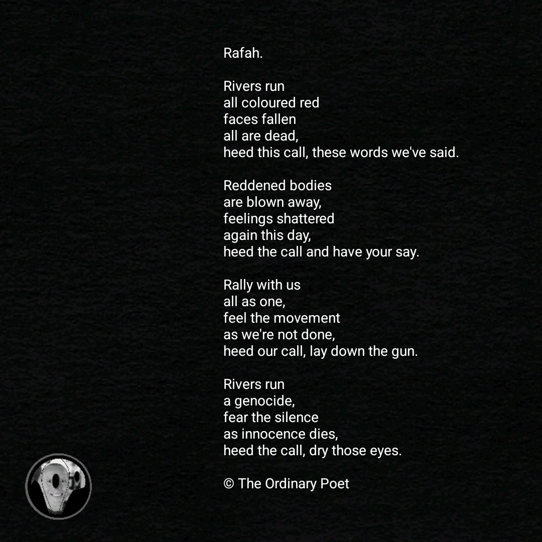 Rafah.

#rafah #CeasefireForGazaNOW 
#rafah

#poetry #twitterpoetry #poetryoftwitter #poets