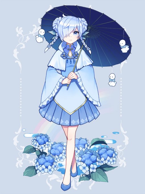 「blue dress」 illustration images(Latest｜RT&Fav:50)｜4pages