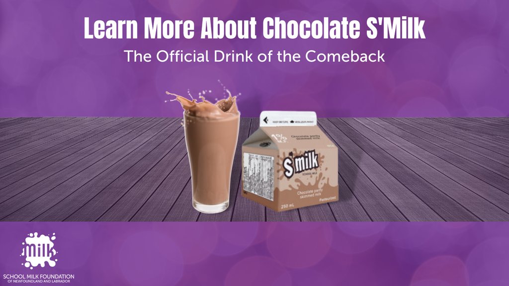 Chocolate S'Milk: The Official Drink of the Comeback. Learn about the nutrition in chocolate milk at schoolmilk.nl.ca/resources/choc…