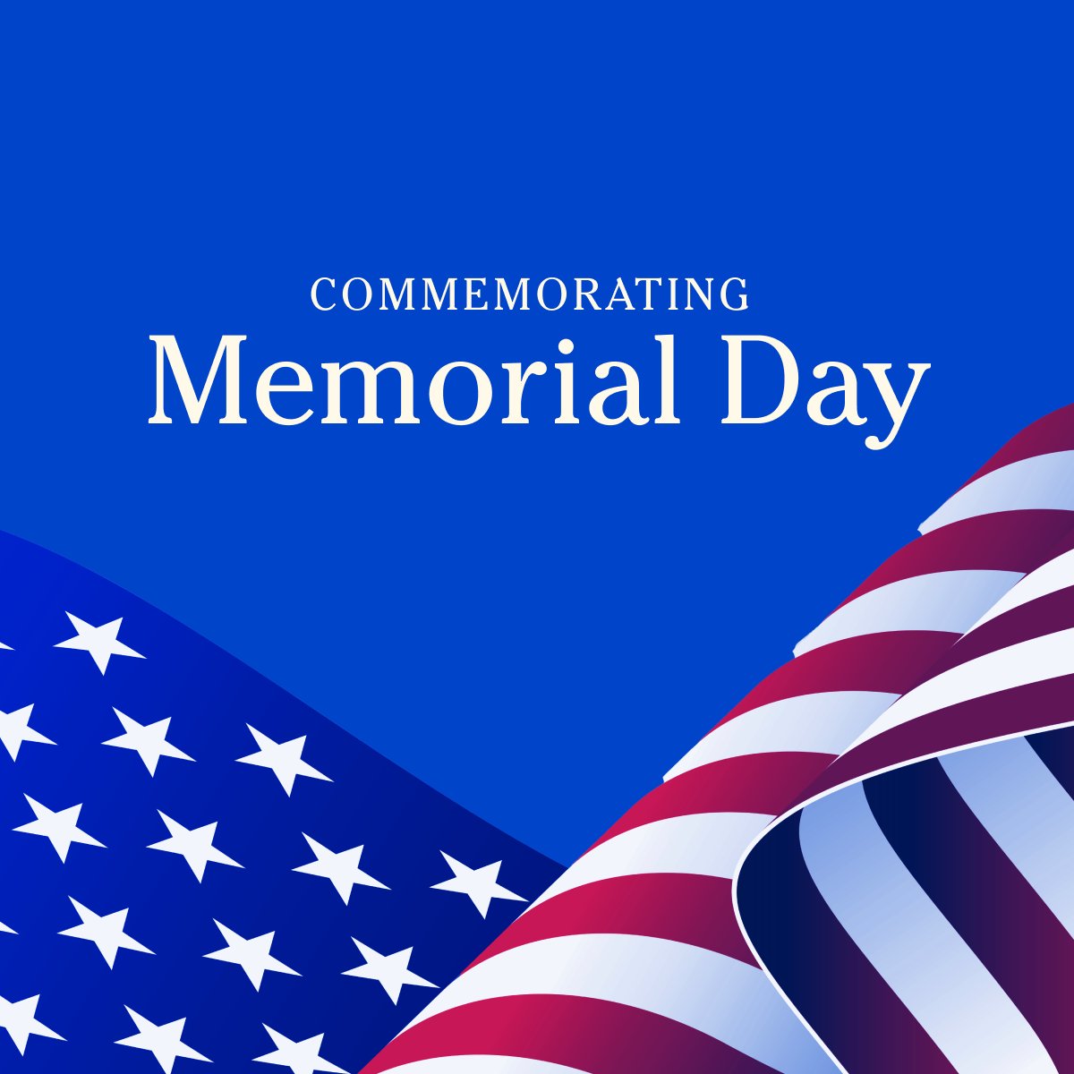 On Memorial Day, we remember those who gave their lives to protect our nation and safeguard our freedoms. We honor their sacrifice today and every day.