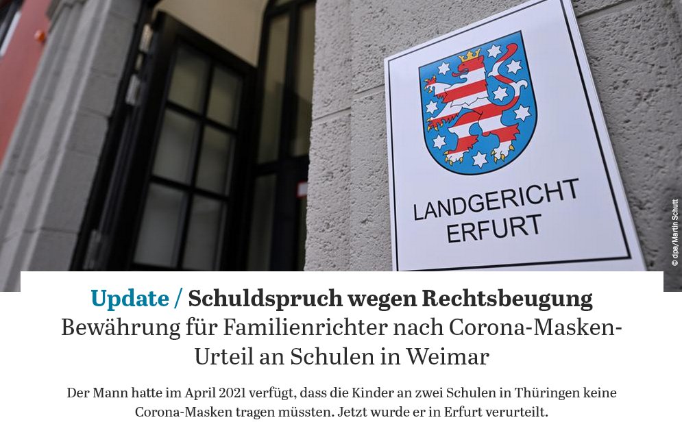 BRechercheteam's tweet image. 8⃣ Auch in das umstrittene "#Maskenurteil" von #Weimar war der #MWGFD involviert. Der Richter berief sich damals bei seinem Urteil auf 3 Gutachten, die alle 3 von Mitgliedern des MWGFD erstellt wurden.