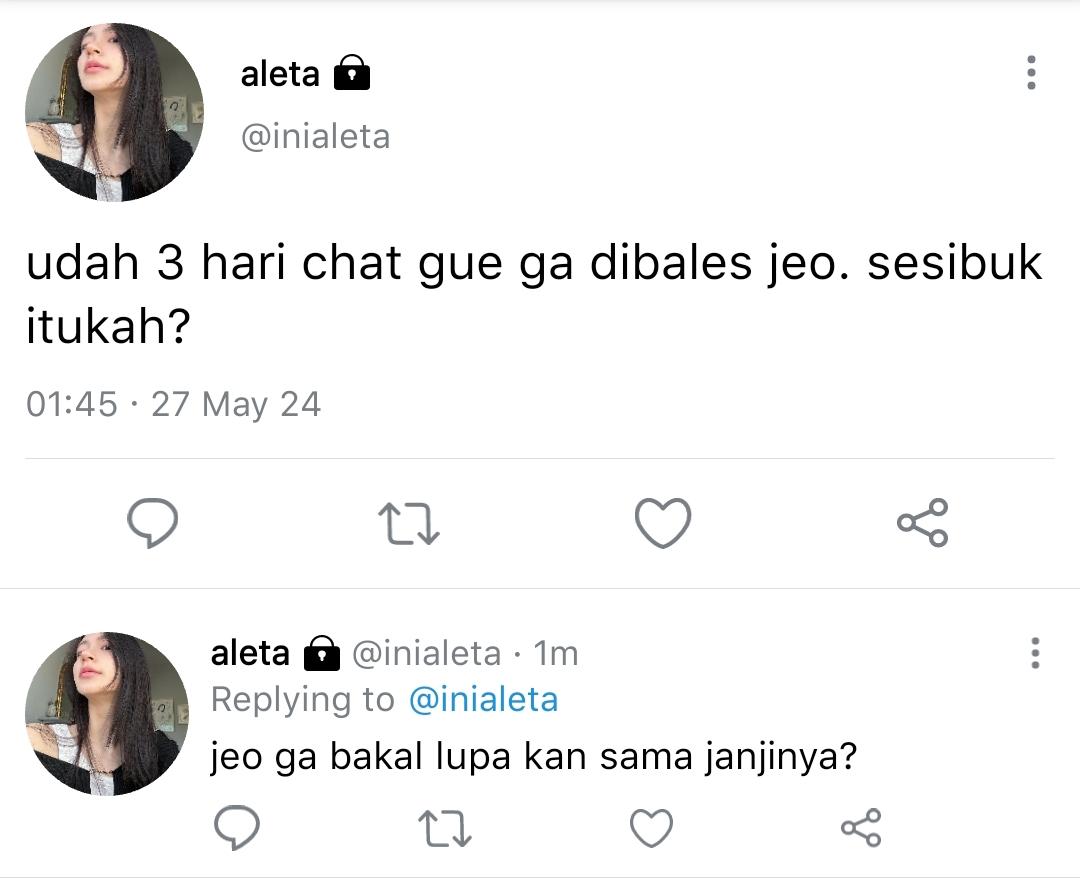 139. waduh hawa-hawanya ada yang lupa nih sama janjinya