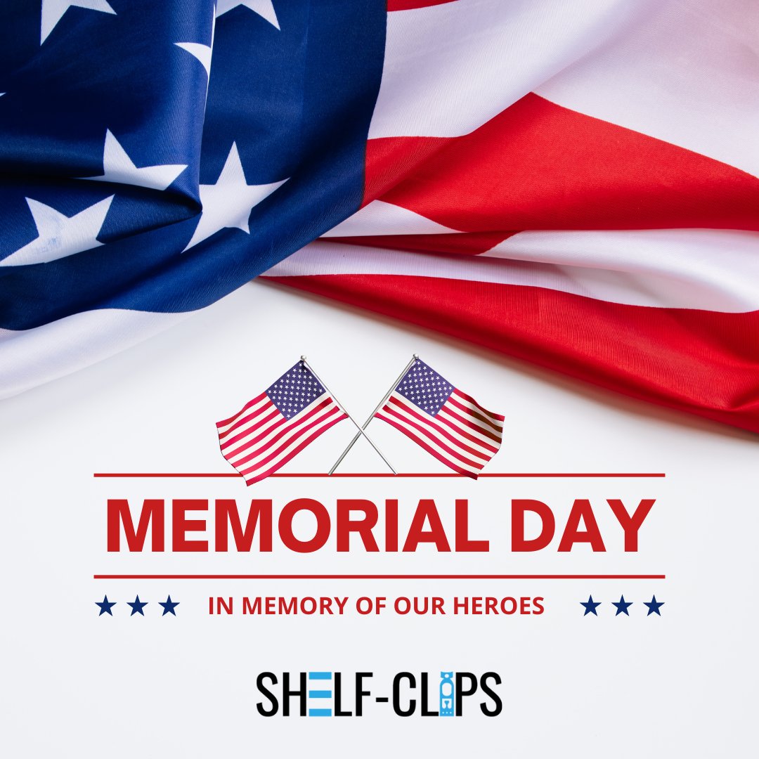 This Memorial Day, we remember and honor the brave. 🇺🇸 #MemorialDay #ShelfClips