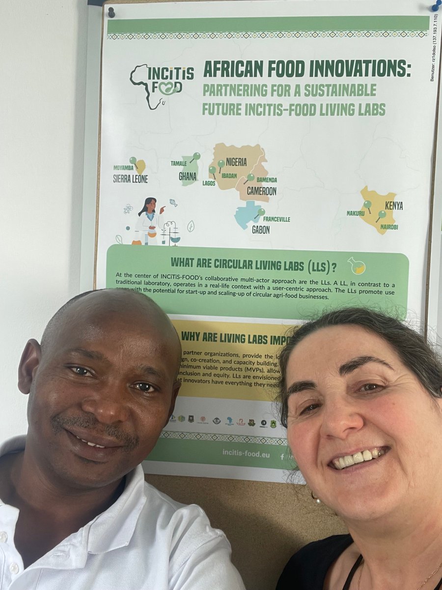 Meet Dr. Ibrahim Macharia from Kenyatta University, with our coordinator Gertrud Buchenrieder. He is at Bundeswehr University Munich on a DAAD scholarship, excited to contribute to the INCiTiS-FOOD. Follow: incitis-food.eu

#FOOD2030EU #HorizonEurope #ResearchImpactEU