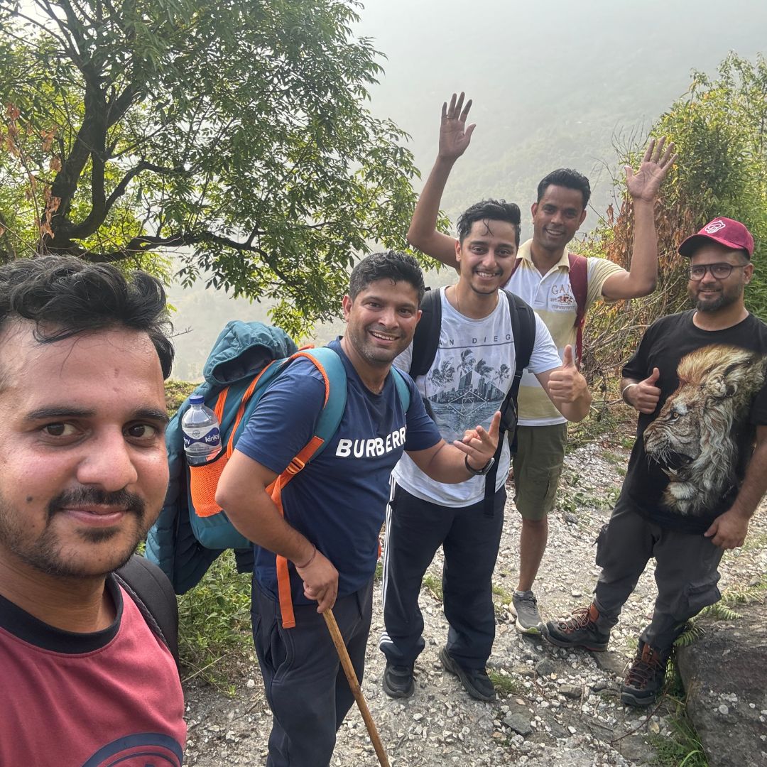 Work hard, trek harder! Our office squad traded desks for trails and spreadsheets for scenic views on the epic journey to Rudranath.  

#trekking #nature #hiking #mountains #travel #adventure #mountain #naturelovers #wanderlust  #trek #rudranath #uttarakhand #shiva #bholenath