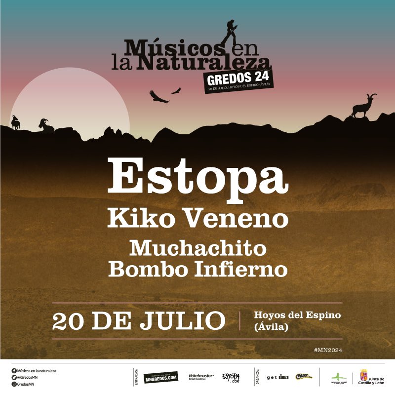 Edición 2024 con <a href="/estopaoficial/">Estopa</a> <a href="/KikoVeneno/">Kiko Veneno</a> <a href="/muchachitobombo/">Muchachito Bombo Infierno</a> entradas a la venta el 29 de mayo a las 12 en mngredos.com y Ticketmaster