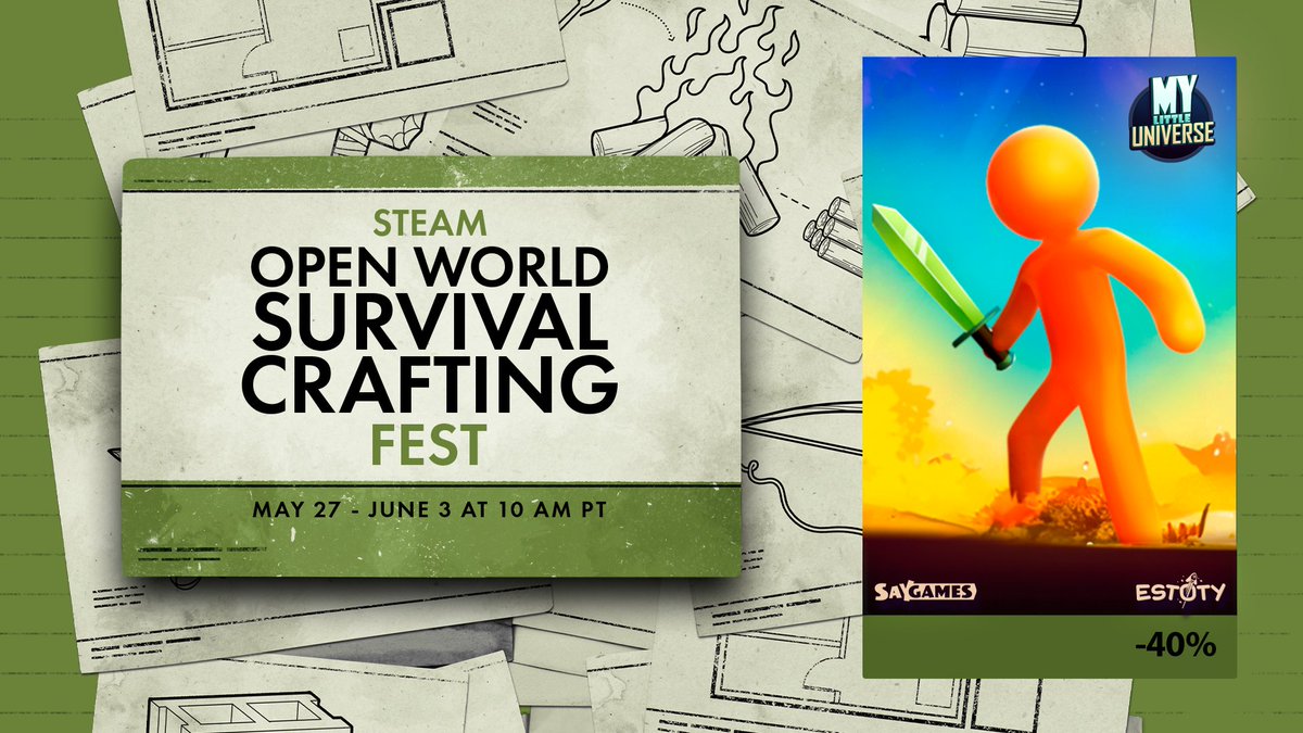 Join My Little Universe at the Steam Survival Craft Fest from May 27 - June 3! Get an amazing 40% off! 🏞️🛠️

📅 Dates: May 27 - June 3

Expand your planet, craft tools, and face exciting challenges. Play solo or with friends! 🌍✨

🔗 bit.ly/3qqiXlr