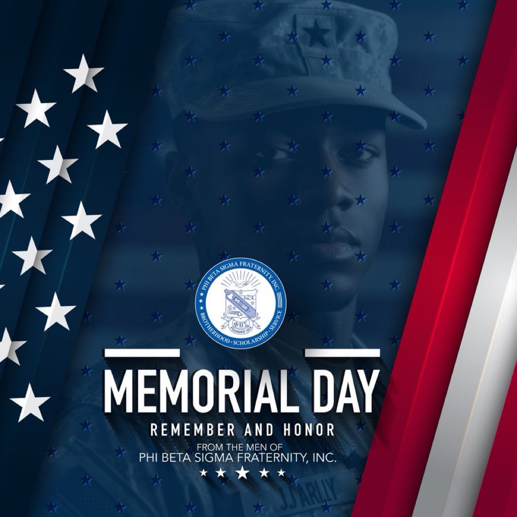 Today, we remember and honor our fallen heroes. Show your appreciation by tagging any active duty or retired Sigma Brother. Thank you for your service! 

#MemorialDay #pbs1914 #Sigma110