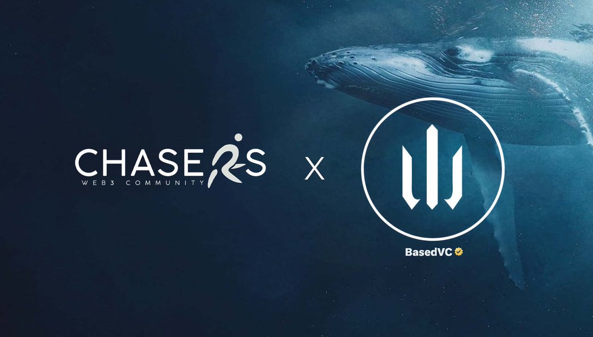 ChasersHQ's tweet image. Chasers is teaming up with @BasedVCfund, ahead of their upcoming mint 🐋 

If you don't already know about BasedVC, they're shaking up the venture capital landscape by letting the "little guys" co-invest early on the hottest Web3 projects, alongside top VCs. With investment…