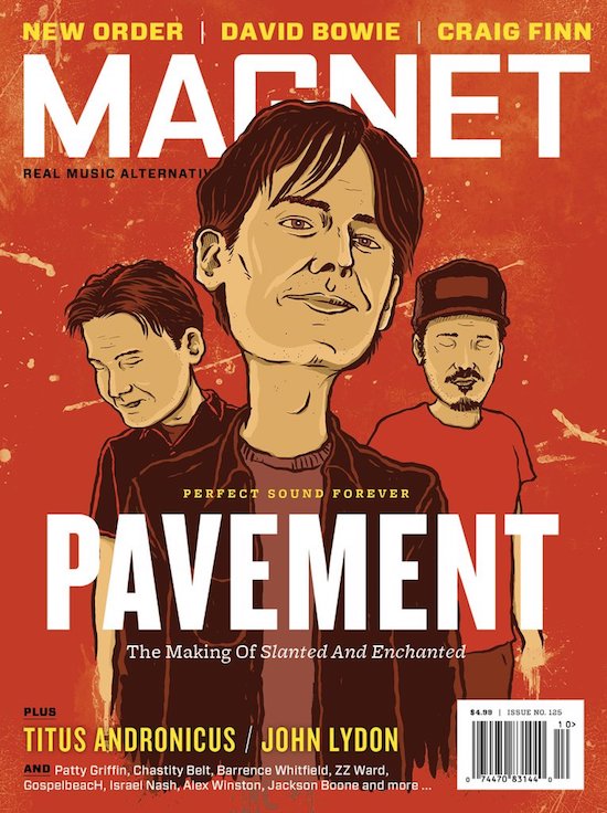 Happy birthday @stephen_malkmus (#Pavement, @dronecoma). Lots of details to discern. Photos for MAGNET by #ChristianLantry; illustration for MAGNET by @brunofsky. Read our #MAGNETClassics on the making of @pavement_band’s “Slanted And Enchanted”: magnetmagazine.com/2015/10/06/exc…