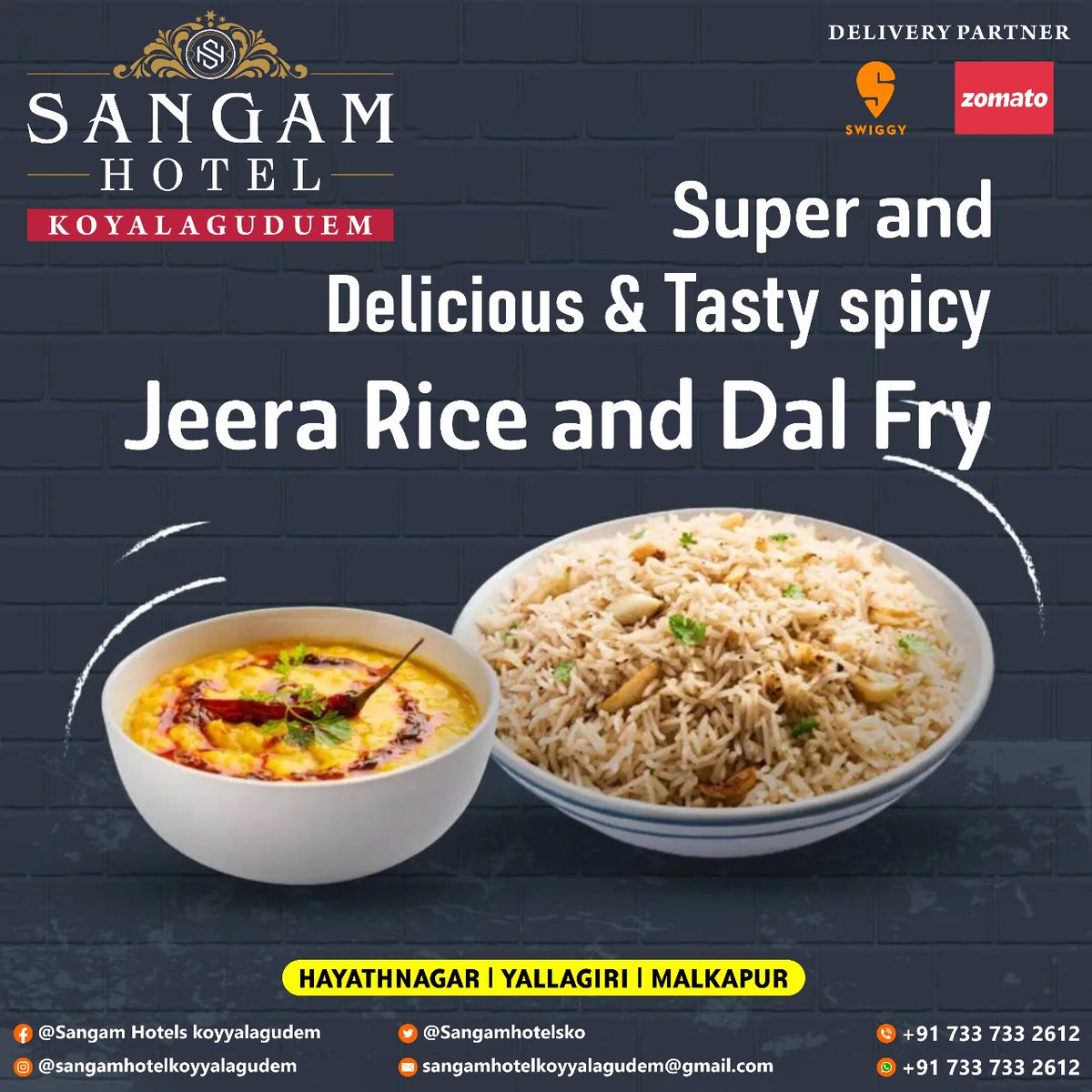 Super and Delicious Jeera Rice & Dal Fry!! @sangamhotelsko

#jeerarice #indianfood #foodphotography #foodie #foodblogger #food #foodporn #rice #foodstagram #instafood #foodlover #homemade #lunch #delicious #foodiesofinstagram #foodies #healthyfood #tasty #foodgasm #homecooking