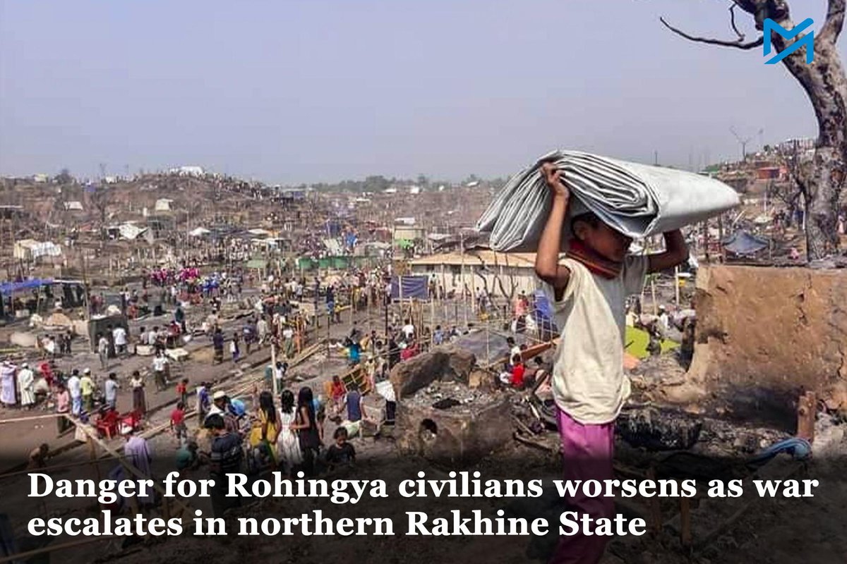 Rohingya people, caught between regime forces pressing them into military service and the Arakan Army’s rumoured retaliation against suspected military collaborators, are desperately seeking ways to escape Read More : myanmar-now.org/en/news/danger… #Myanmar #Rohingya