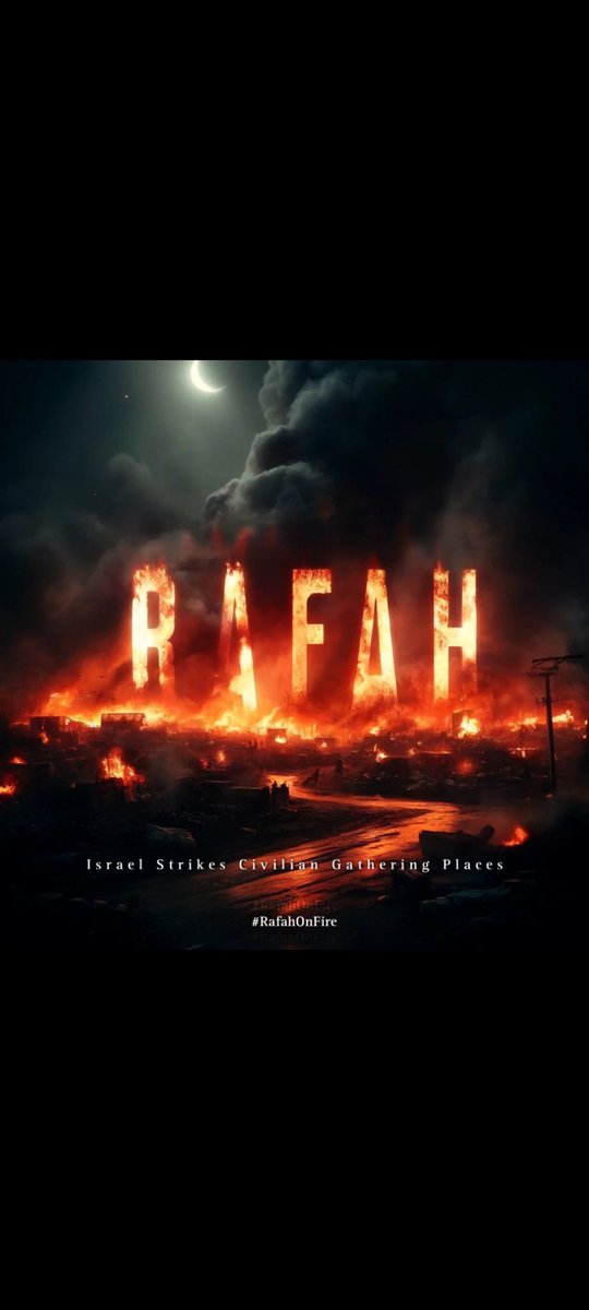 Bu yanan müslümanların iffeti ve izzetidir !  #RafahOnFire  la galibe illallah...