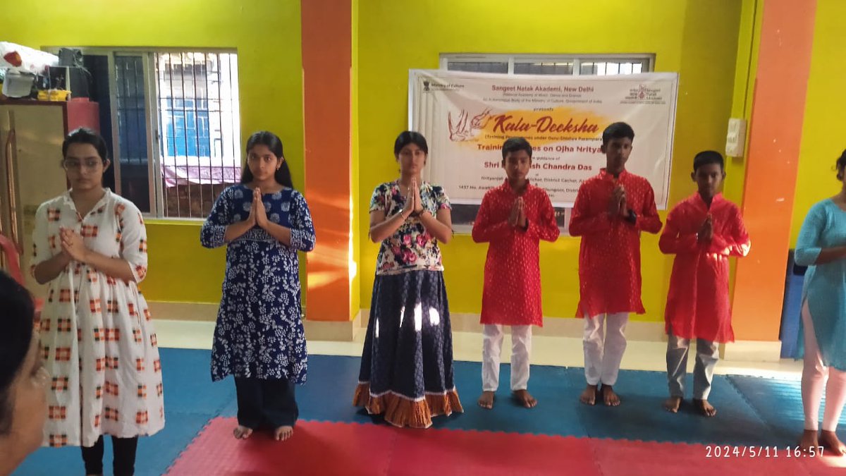 Training Classes on Ojha Nritya started w.e.f. 1st May 2024, under the guidance of Shri Debashish Chandra Das, Cachar District, Assam under Kala-Deeksha, series of Sangeet Natak Akademi, New Delhi. #music #dance #drama #artist #folk #SangeetNatakAkademi #kaladeeksha #training