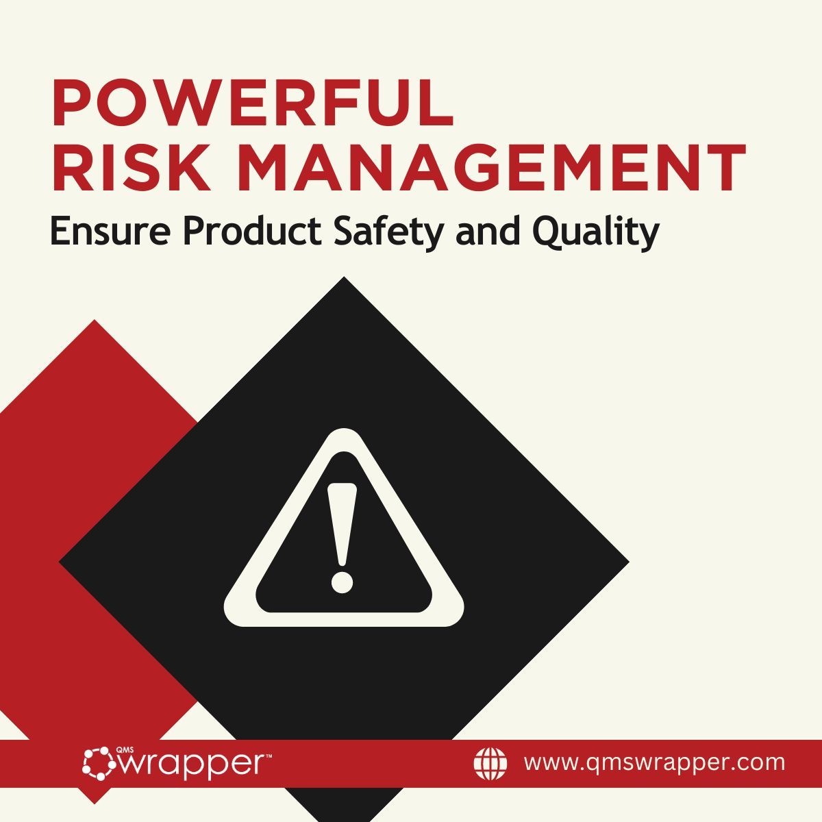 qmsWrapper's tweet photo. qmsWrapper's Risk Management module helps you deliver safe and high-quality products. Ready to improve your project success? Book a demo today! https://t.co/A8KvJfc2JS #RiskManagement #ProductSafety #qmsWrapper https://t.co/8QdRDThJCm