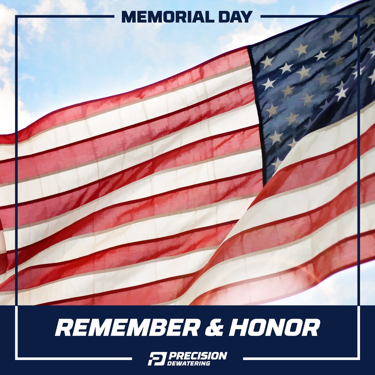 DewateringLLC's tweet photo. We pay tribute to the heroes who gave everything for our nation. Their courage and sacrifice will always be remembered.

#MemorialDay #PrecisionDewatering https://t.co/tnzWIBuVWs