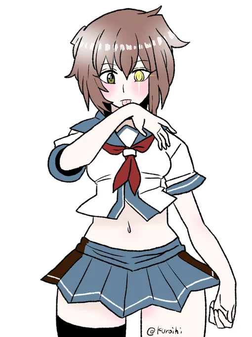 #艦これ版深夜の真剣お絵描き60分一本勝負 #艦これ版真剣お絵描き60分一本勝負_20240527しょっぱ・・ 