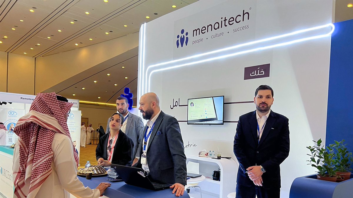 menaitech's tweet photo. Day 1 at #HRSE #KSA in #Riyadh is off to a fantastic start!
Swing by Booth D-009 if you're attending and let's explore how our innovative #HR_solutions can transform your workplace.
.
.
#HRSEKSA #hrinnovation #digitalhr #hrdigitization
#ابتكار_الموارد_البشرية #تكنولوجيا_الموارد_البشرية