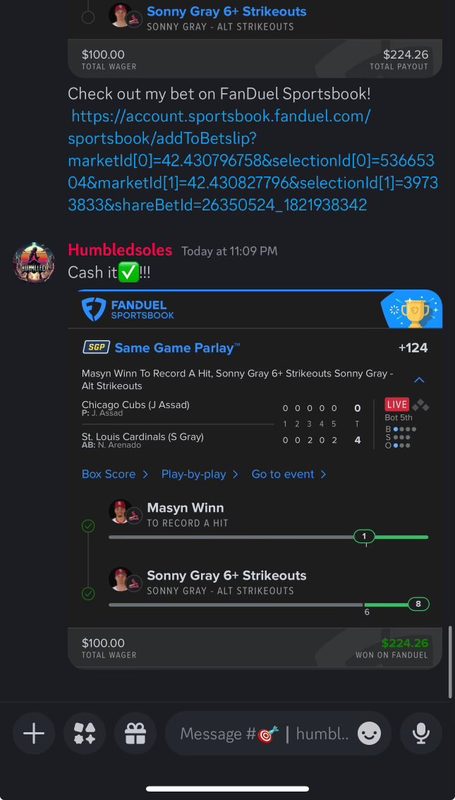 RTAsportbets's tweet photo. Join the cord 7D free trial available 🤝🫡 https://t.co/lDTAXVlYB3