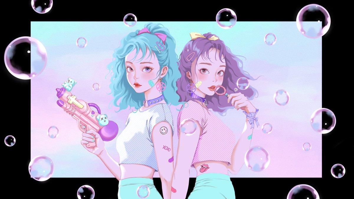 <a href="/_NFTtown_/">NFTtown</a> 4월 전시에 출품한 작품임
‘작가의 정체성’이란 주제였음 
소녀+Kitsch+벚꽃+비누방울 4가지 키워드를 정하고 연출, 배치, 색감 등을 설계하며 그림을 완성함 이 모든 일련의 과정이 너무 신났음

작가로서의 정체성은 아직 잘 모르겠지만 
그림 그리는게 제일 재밋는건 분명함🌝🌸🫧